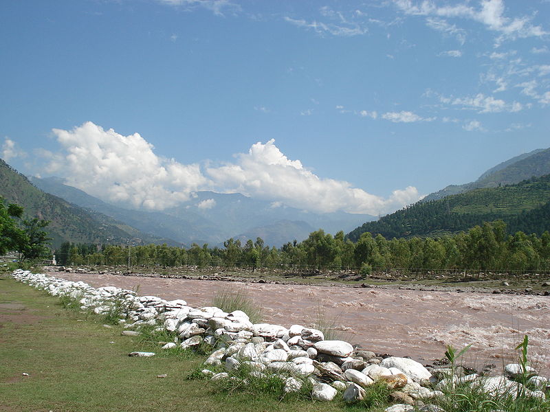 Balakot River Kunhar like snake