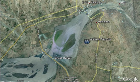 Kalabagh Dam Map