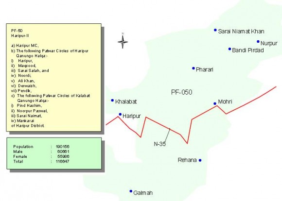 Area Map PK 50 Haripur