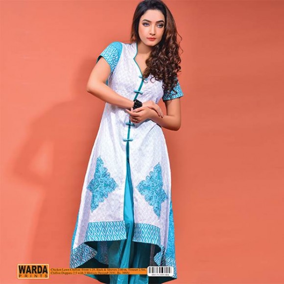 Warda Lawn 2014 Chiffon Dress 1