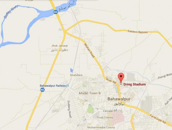 Bahawalpur Stadium Locatiom Map - Zoo, Radio Station, Farid Gate, Bus Stand, Police Line