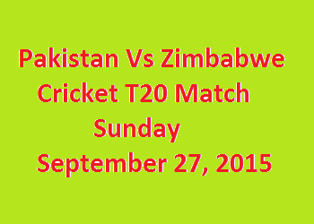 Pakistan Zimbabwe Cricket Match T20 Live