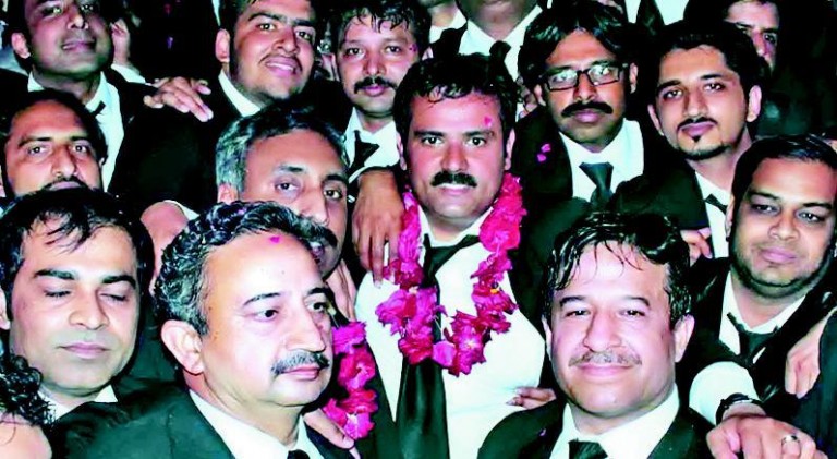 Lahore Highcourt Bar Association New Elected President Rana Zia Abdul Rehman of Hamid Khan Group