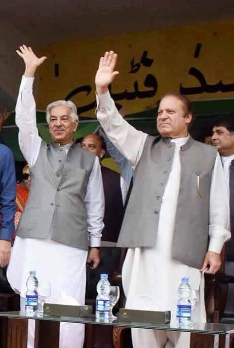 Lahore-Sialkot Motorway - Nawaz Sharif and Khawaja Muhammad Asif Picture
