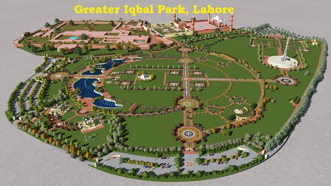 Layout Plan of Greater Iqbal Park Lahore