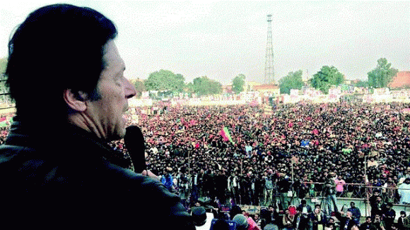 Imran Khan Addressing in Zafar Ali Stadium Sahiwal City on 29-1-2017