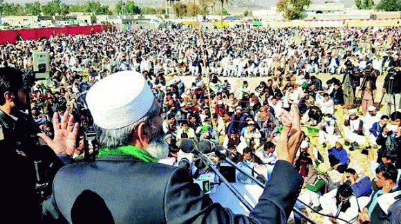 JI Sirajulhaq Addressing Jalsa in Karak