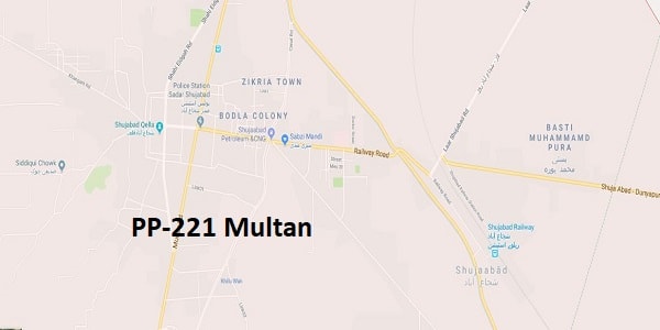 PP 221 Multan Google Area Location Map Election 2018 Punjab Assembly constituency (Halqa)-min