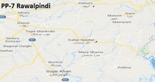 PP 7 Rawalpindi Google Area Location Map Election 2018 Punjab Assembly constituency (Halqa)-min