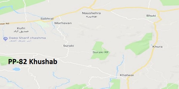 PP 82 Khushab Google Area Location Map Election 2018 Punjab Assembly constituency (Halqa)-min
