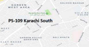 PS 109 Karachi South Google Area Location Map Election 2018 Sindh Assembly constituency (Halqa)-min