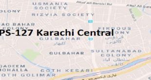 PS 127 Karachi Central Google Area Location Map Election 2018 Sindh Assembly constituency (Halqa)-min