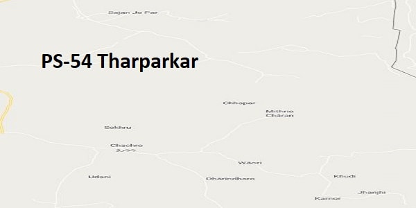 PS 54 Tharparkar Google Area Location Map Election 2018 Sindh Assembly constituency (Halqa)-min
