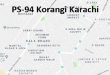 PS 94 Korangi Karachi Google Area Location Map Election 2018 Sindh Assembly constituency (Halqa)-min